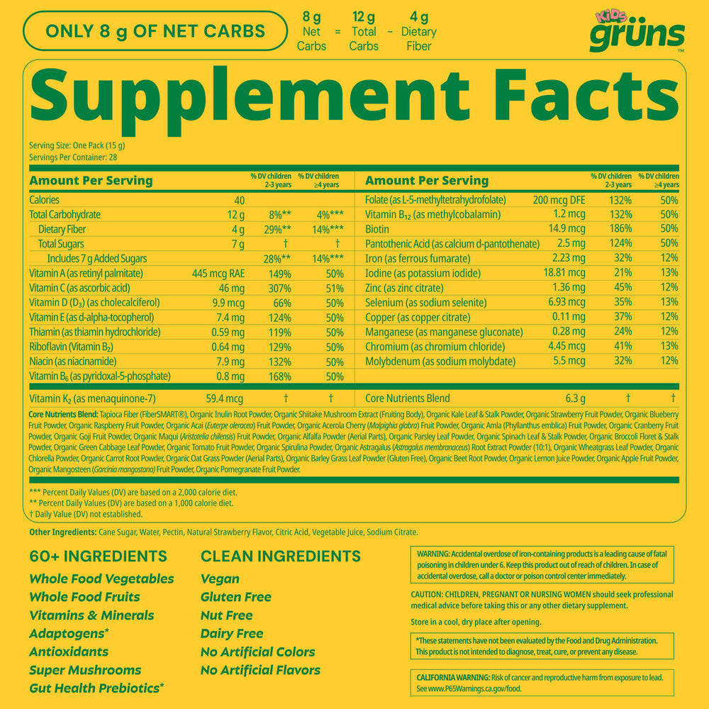 Grüns Kids Superfood Gummies